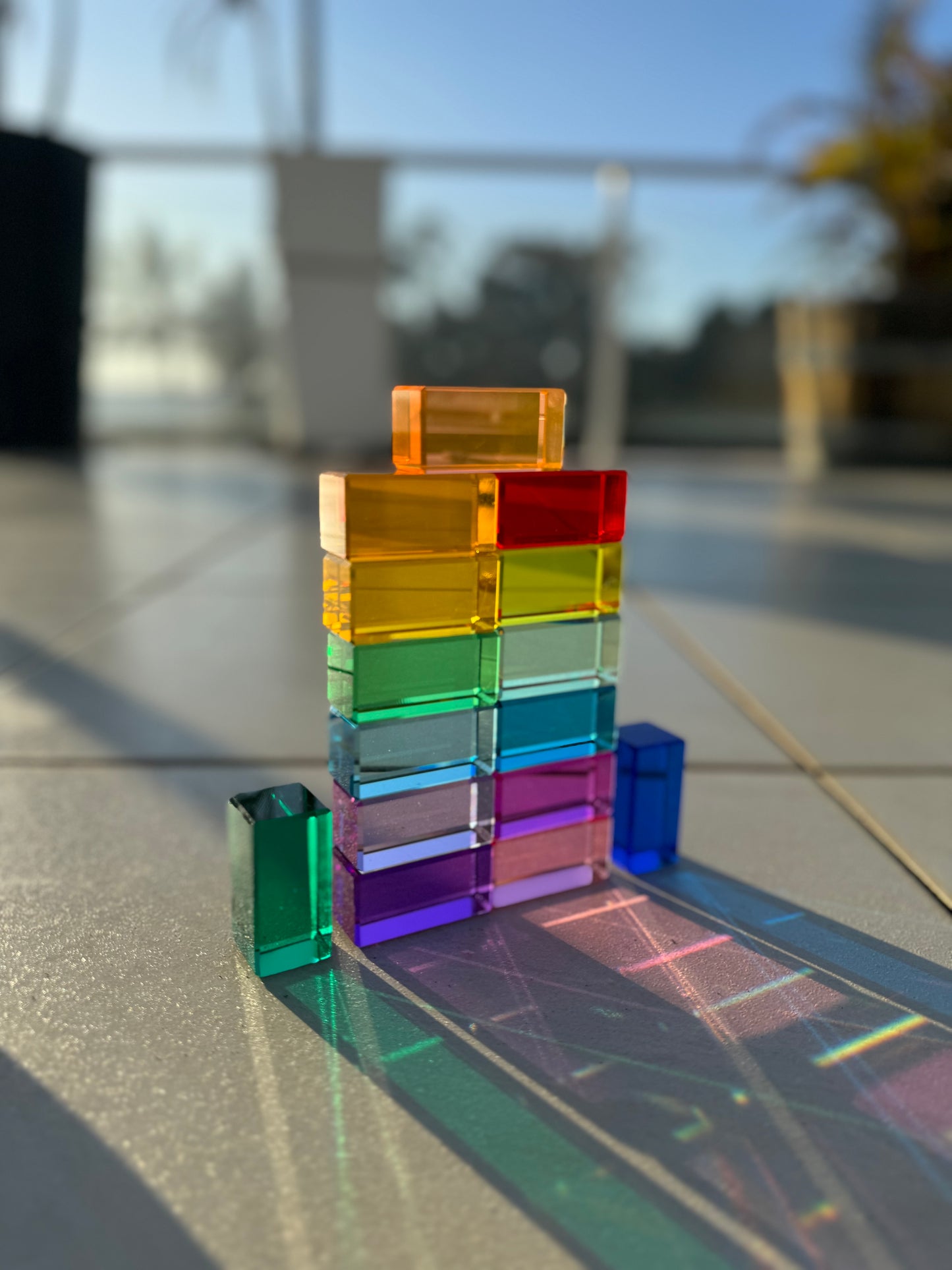 15 Lucite Cuboid (Rectangle) Blocks