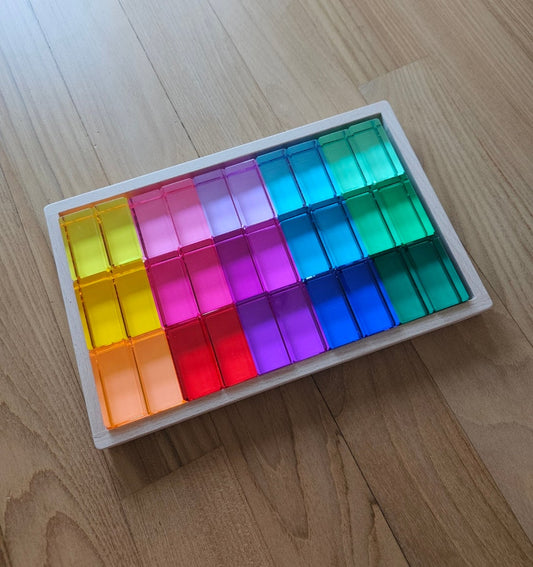 30 Lucite Cuboid (Rectangle) Blocks