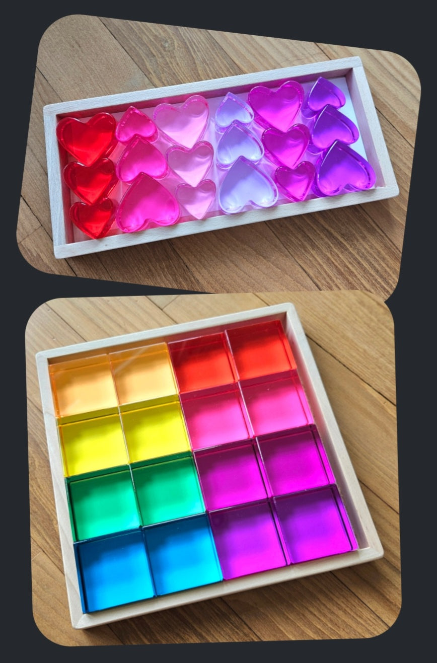 Forever Hearts Family™ & 16 Majestic Lucite Squares™ Exclusive Bundle