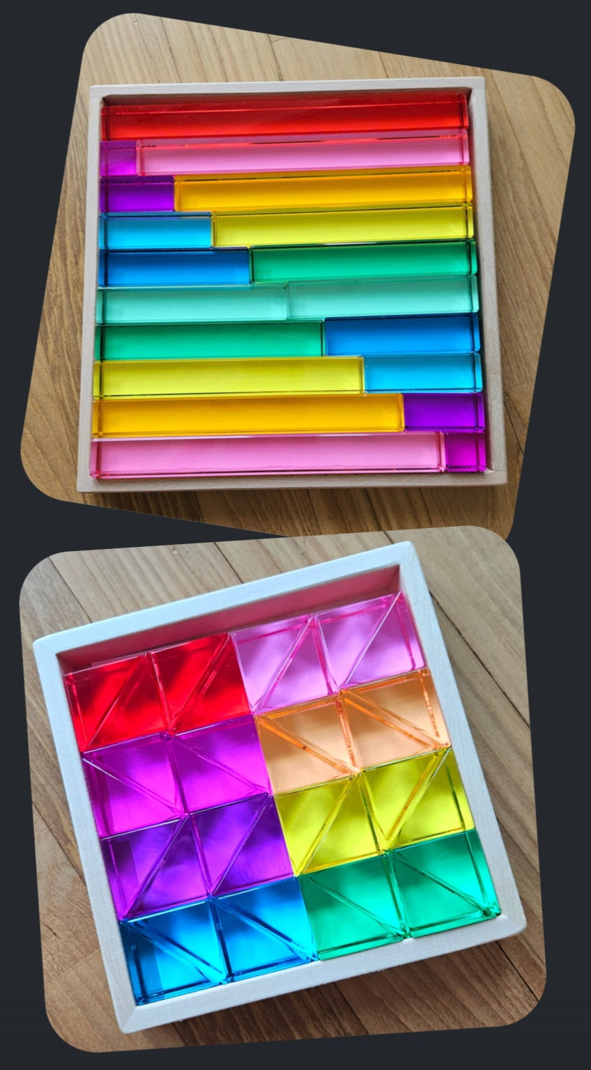 32 Little Lucite Triangles™ & Lucite Twin Stairway™ Exclusive Bundle