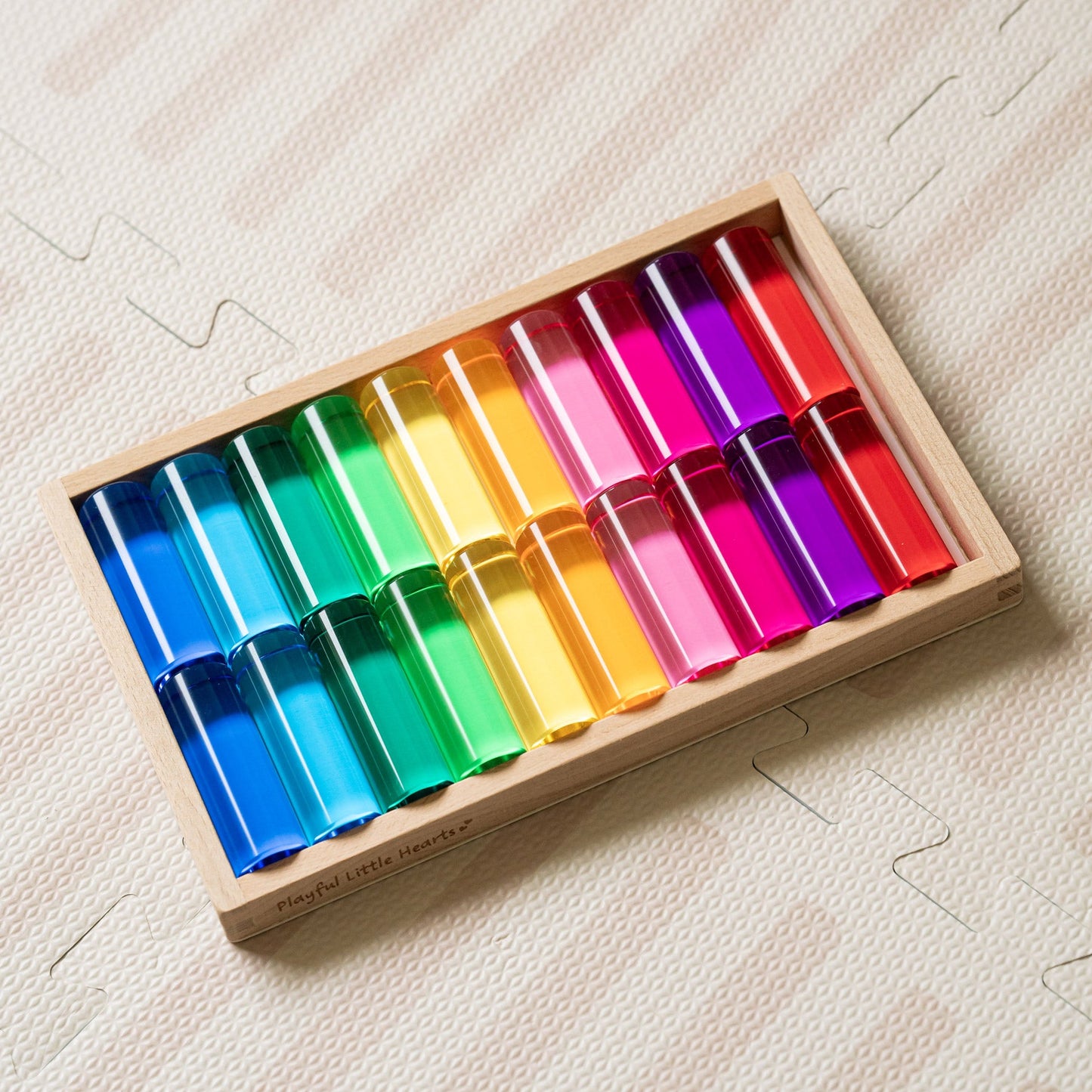 20 Medium Cylindrical Columns (Rainbow)