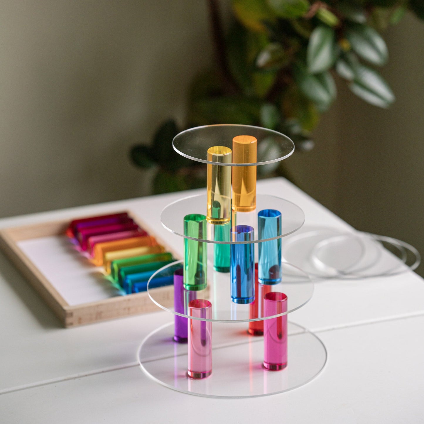 20 Medium Cylindrical Columns (Rainbow)